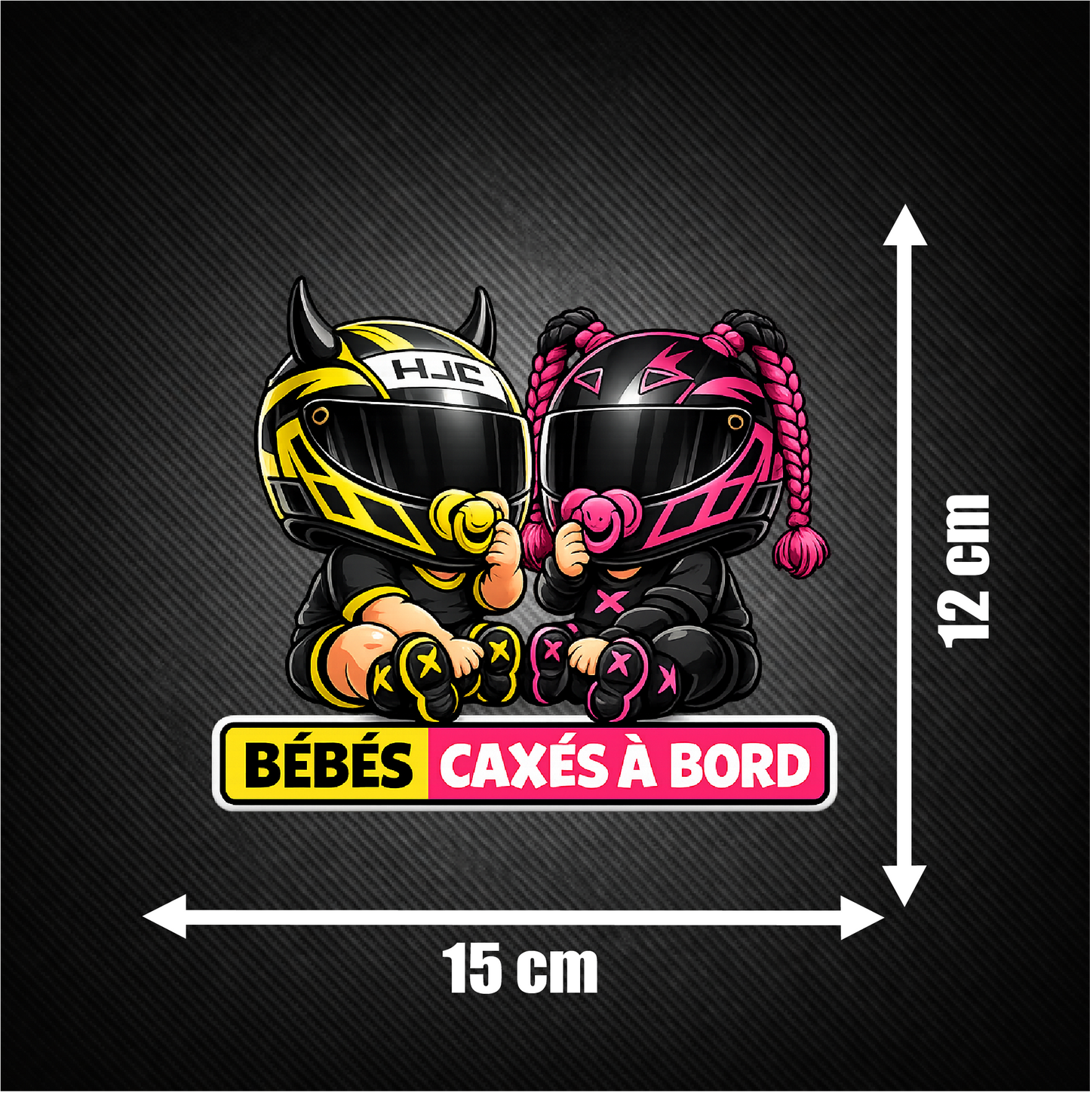 Sticker "Bébés Caxés à Bord"