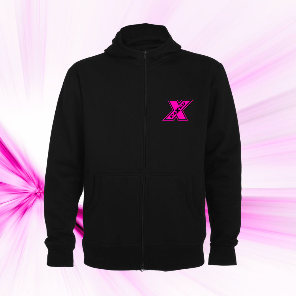 SWEAT zippé Rose