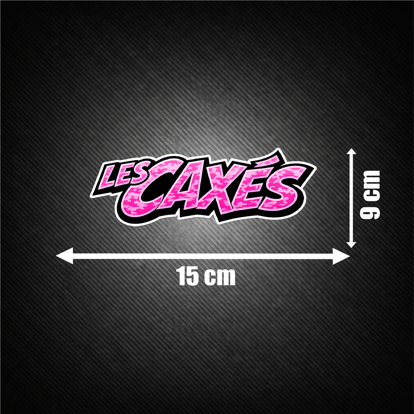 STICKER LOGO LES CAXÉS — Edition Camo Rose