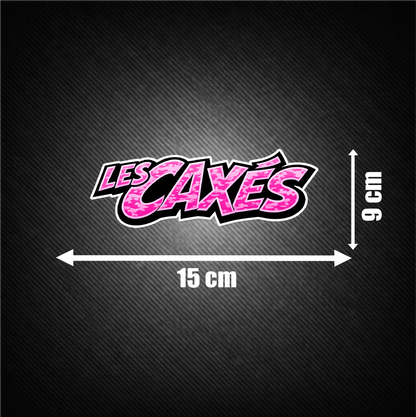 STICKER LOGO LES CAXÉS — Edition Camo Rose