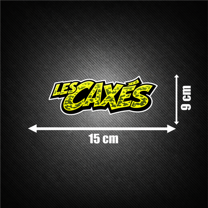 STICKER LOGO LES CAXÉS — Edition Camo Jaune