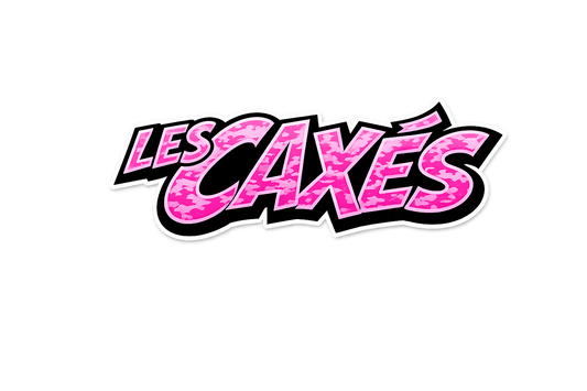STICKER LOGO LES CAXÉS — Edition Camo Rose