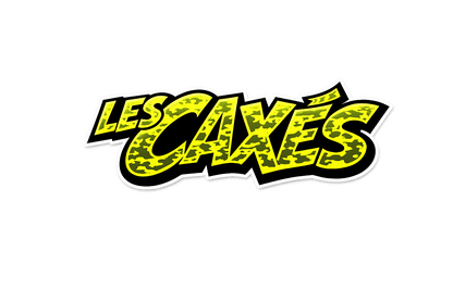 STICKER LOGO LES CAXÉS — Edition Camo Jaune