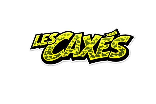 STICKER LOGO LES CAXÉS — Edition Camo Jaune