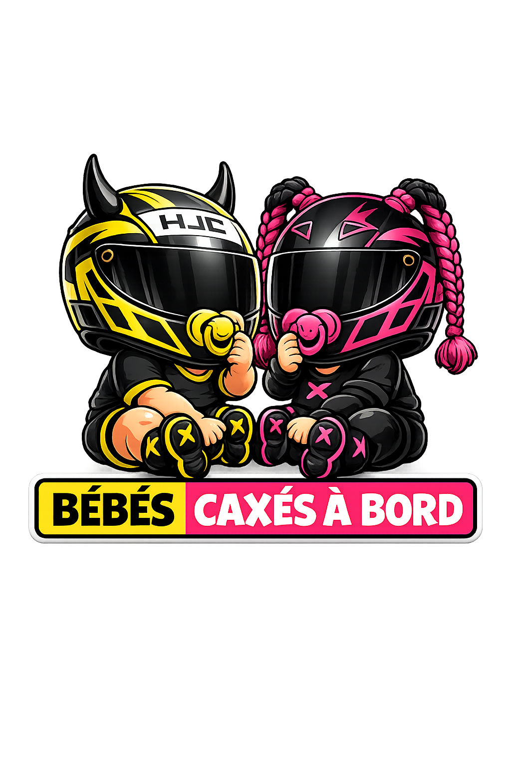 Sticker "Bébés Caxés à Bord"